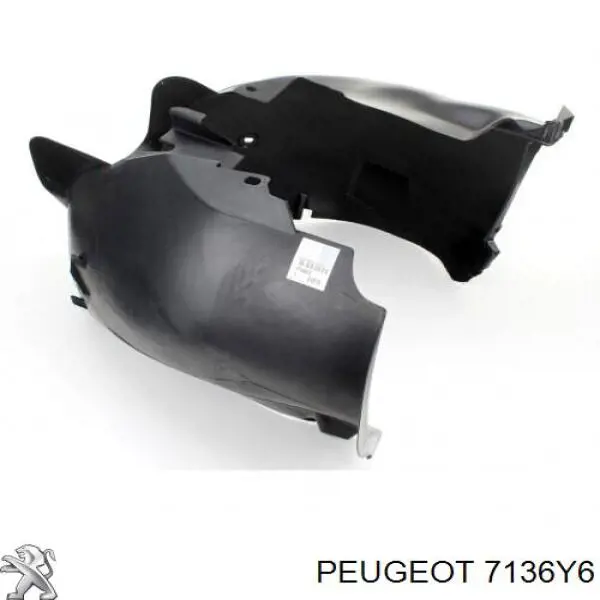 Compre 7136Y6 Peugeot/Citroen Guarda-barras esquerdo do pára-lama dianteiro