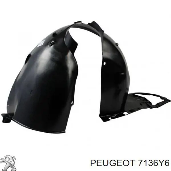 Guarda-barras esquerdo do pára-lama dianteiro Peugeot/Citroen 7136Y6 preço, a partir de 27,28 USD