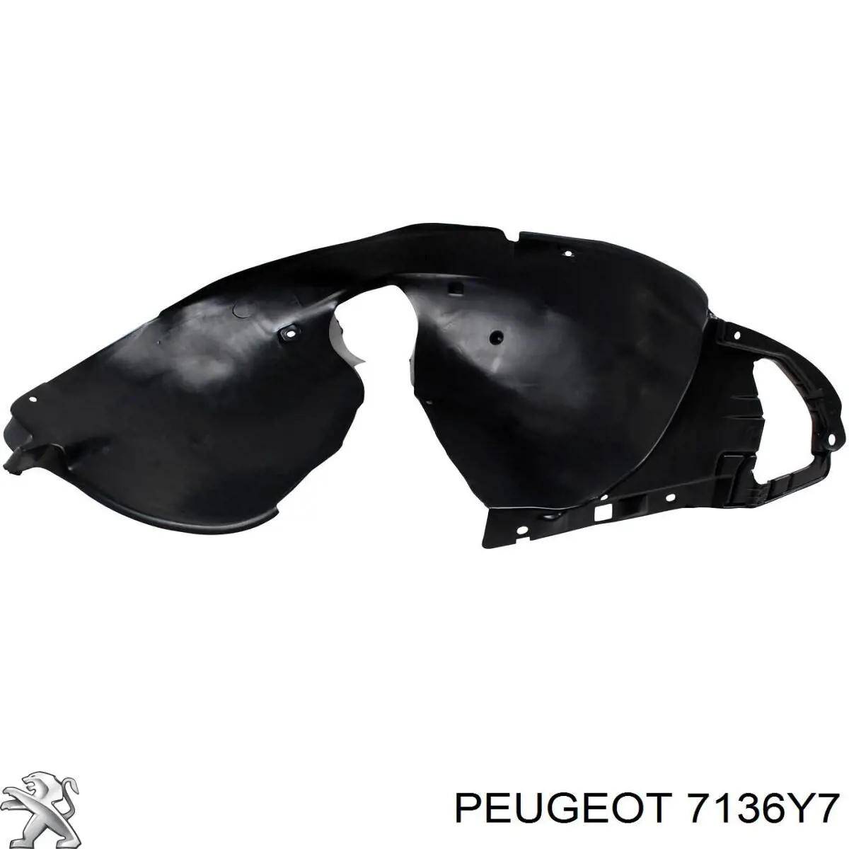 Compre 7136Y7 Peugeot/Citroen Guarda-barras direito do pára-lama dianteiro