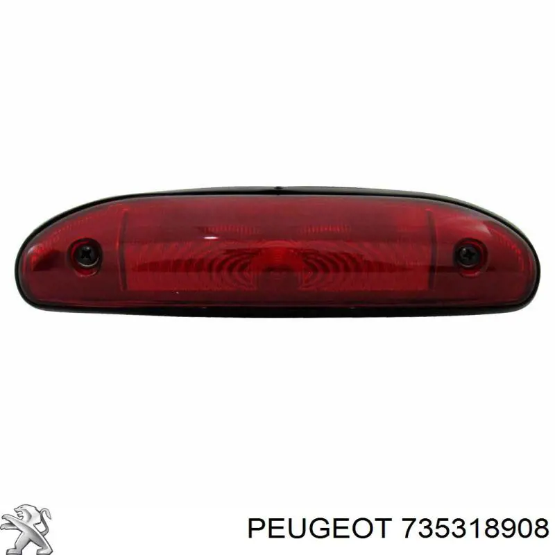 735318908 Peugeot/Citroen Sinal de parada traseiro adicional