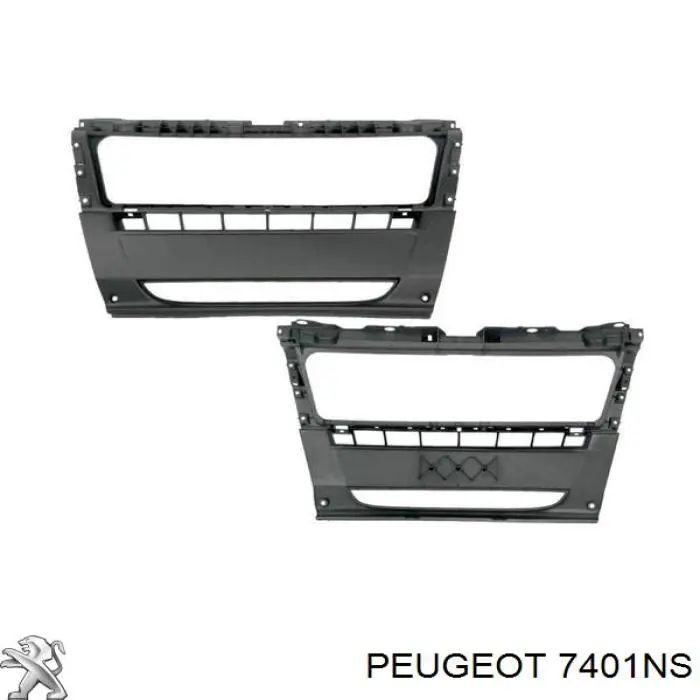7401NS Peugeot/Citroen Pára-choque dianteiro