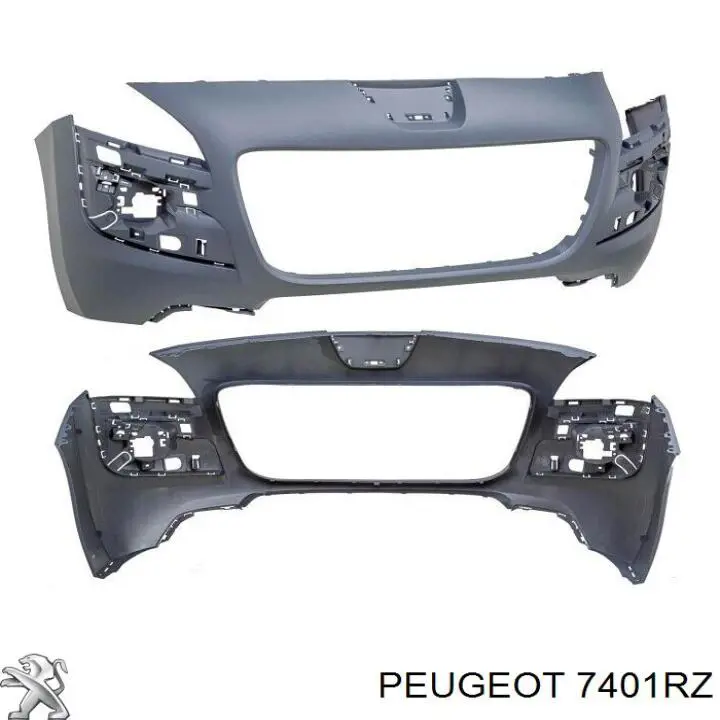7401RZ Peugeot/Citroen Pára-choque dianteiro