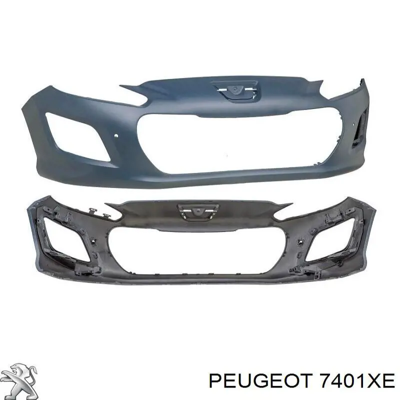 7401XE Peugeot/Citroen Pára-choque dianteiro