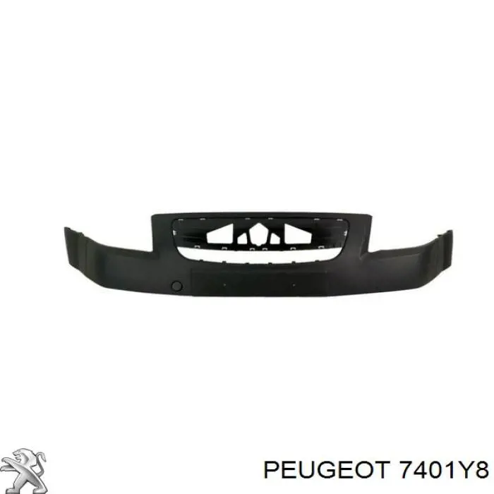 7401Y8 Peugeot/Citroen Pára-choque dianteiro, parte superior