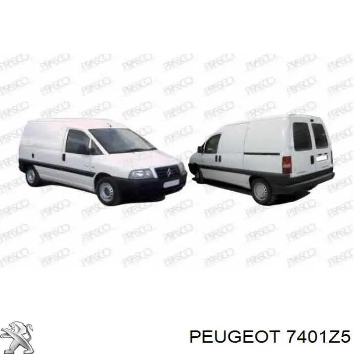 Pára-choque dianteiro Peugeot/Citroen 7401Z5 preço, a partir de 209,43 USD