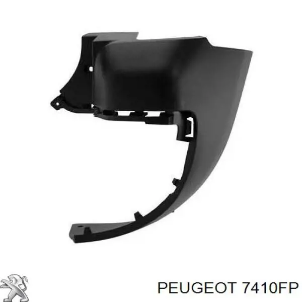 7410FP Peugeot/Citroen Pára-choque traseiro, parte direita