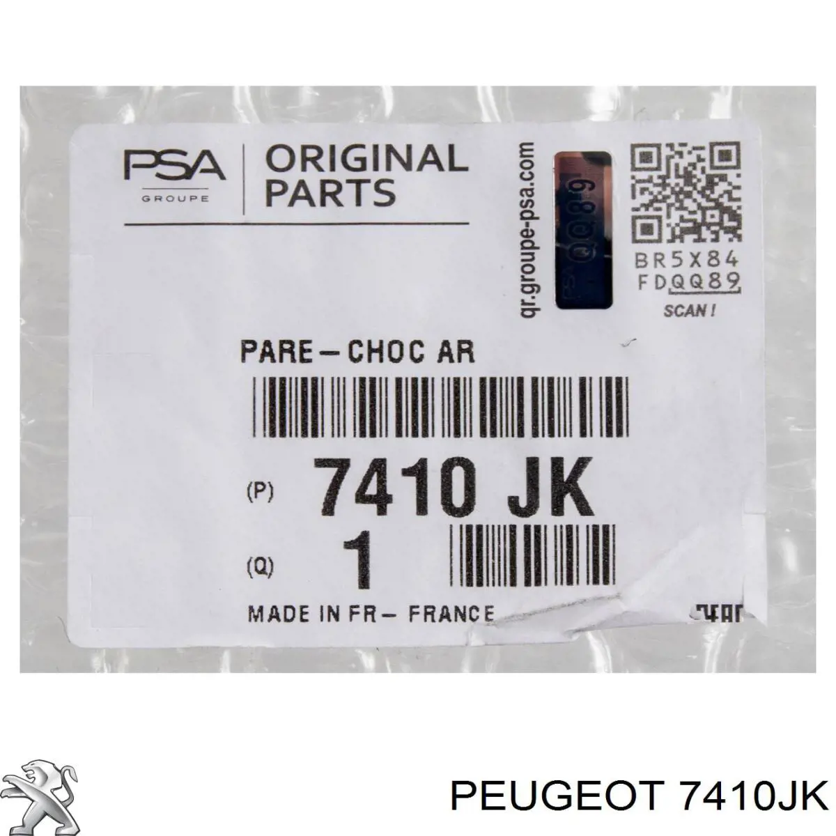 7410JK Peugeot/Citroen Pára-choque traseiro
