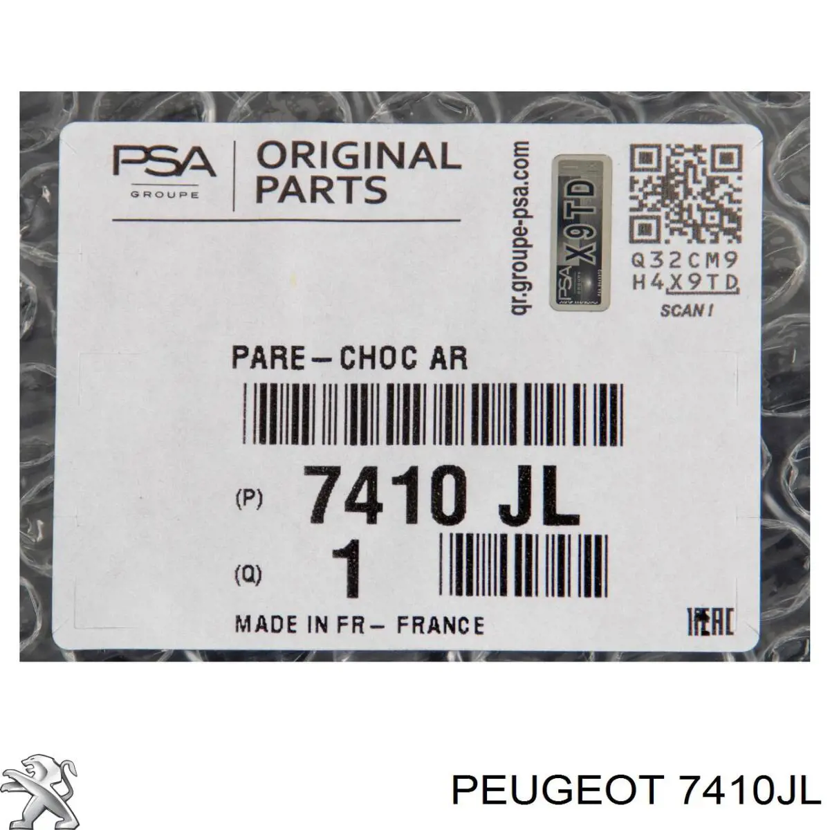 7410JL Peugeot/Citroen Pára-choque traseiro