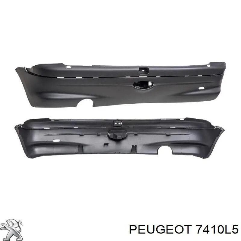 7410L5 Peugeot/Citroen Pára-choque traseiro