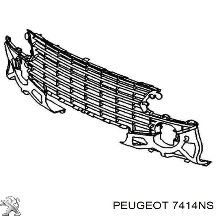 Grelha do pára-choque dianteiro Peugeot/Citroen 7414NS preço, a partir de 34,88 USD