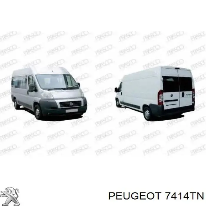 7414TN Peugeot/Citroen Grelha do pára-choque dianteiro