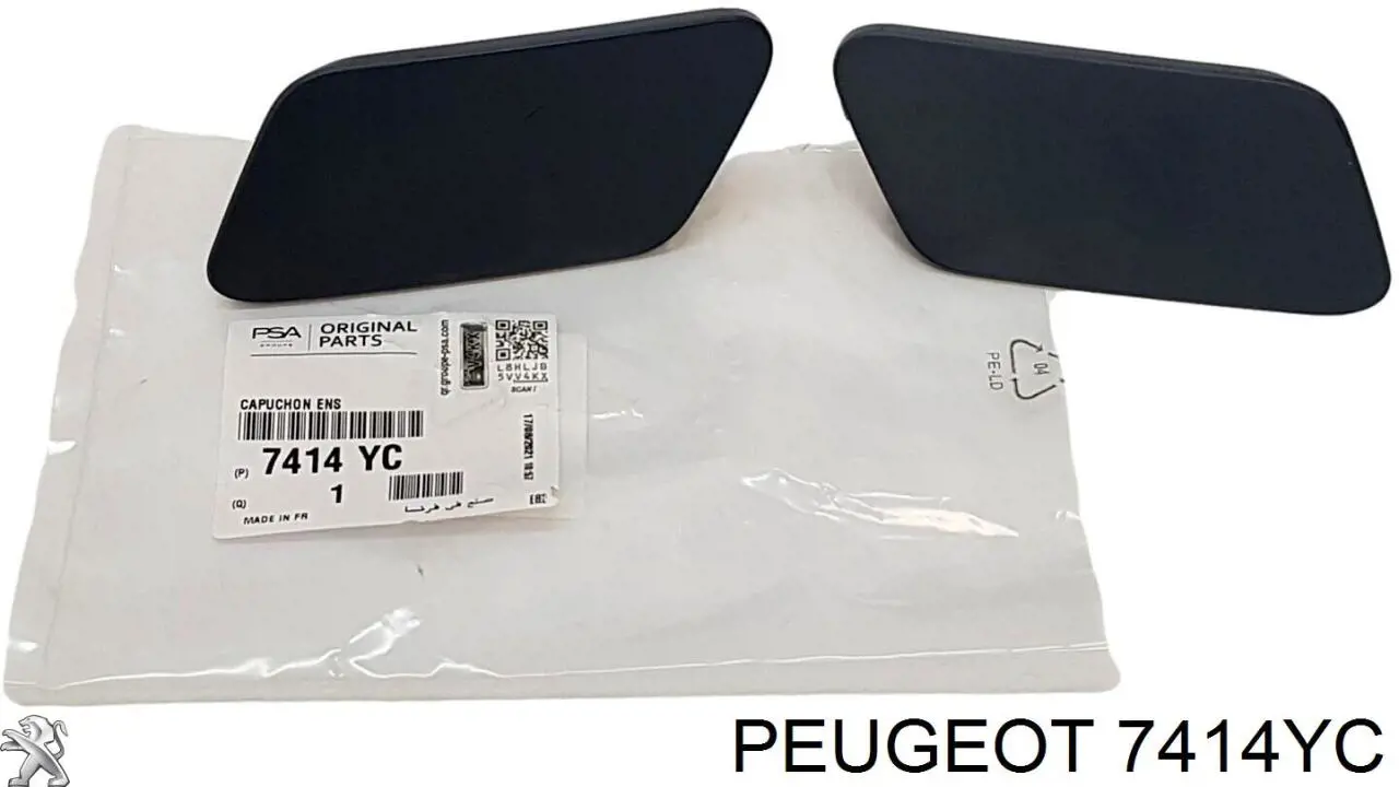 7414YC Peugeot/Citroen Placa sobreposta do injetor de fluido para lavador da luz dianteira