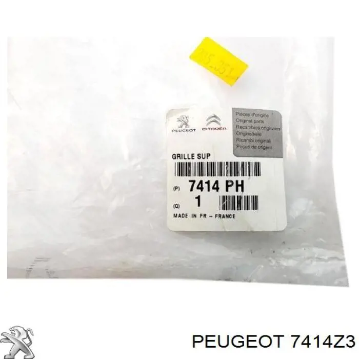 Compre 7414Z3 Peugeot/Citroen Absorvedor (enchido) do pára-choque dianteiro
