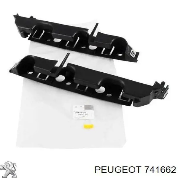 741662 Peugeot/Citroen Kit de suportes/ fixações do para-choque dianteiro