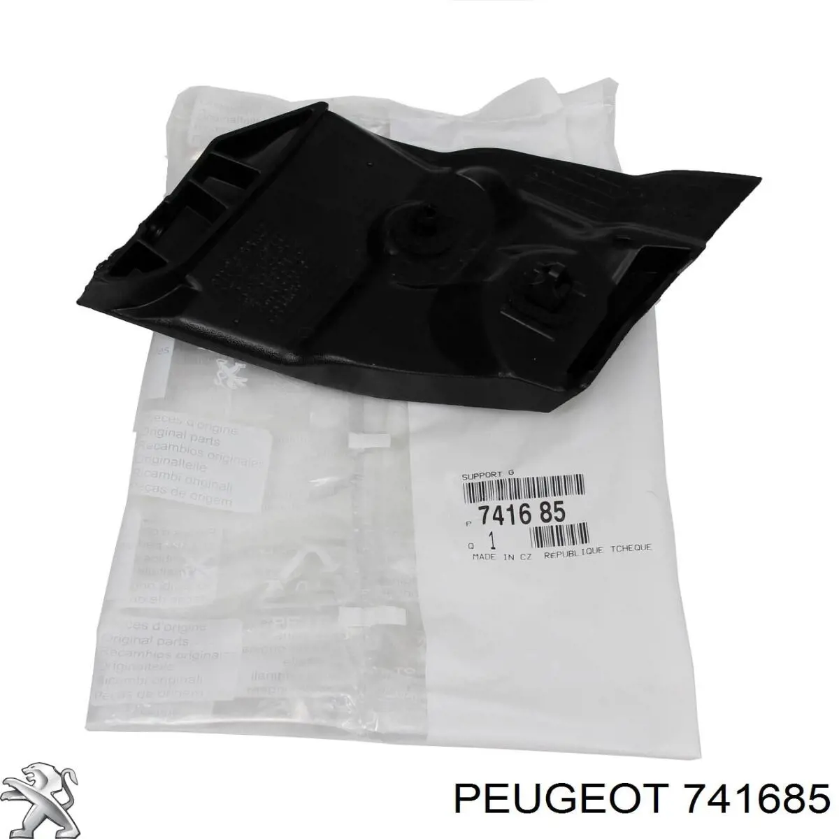 741685 Peugeot/Citroen Consola esquerda do pára-choque traseiro