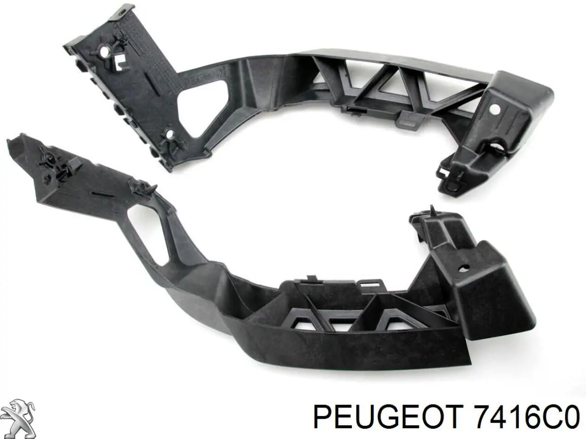 7416C0 Peugeot/Citroen Kit de suportes/ fixações do para-choque traseiro