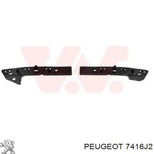 7416J2 Peugeot/Citroen Kit de suportes/ fixações do para-choque dianteiro
