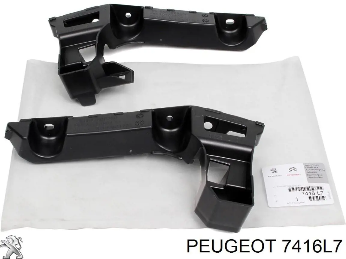 7416L7 Peugeot/Citroen Kit de suportes/ fixações do para-choque dianteiro