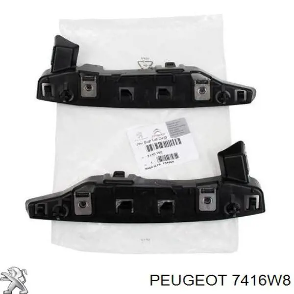 7416W8 Peugeot/Citroen Kit de suportes/ fixações do para-choque dianteiro