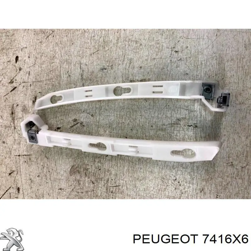 7416X6 Peugeot/Citroen Kit de suportes/ fixações do para-choque traseiro