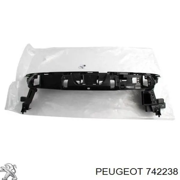 742238 Peugeot/Citroen Reforçador do pára-choque dianteiro
