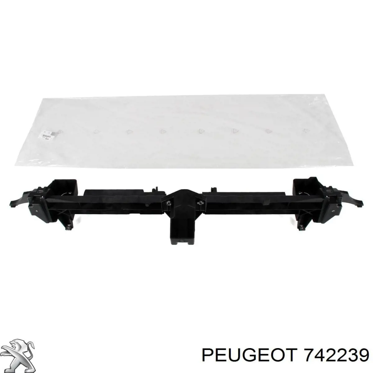 742239 Peugeot/Citroen Reforçador do pára-choque dianteiro