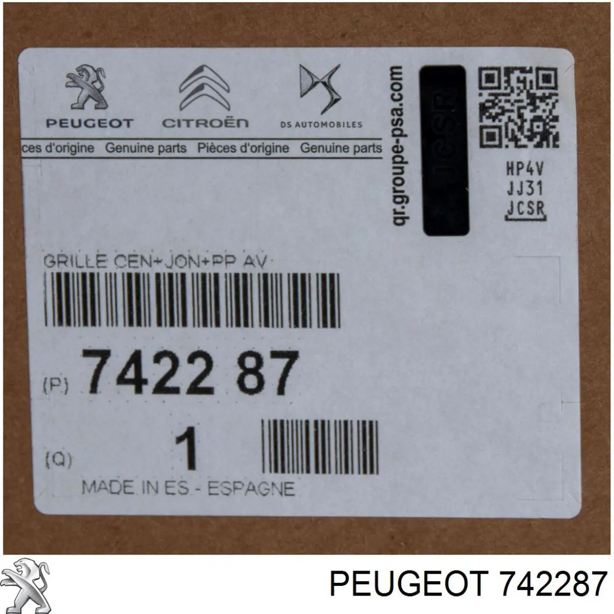 Grelha do radiador Peugeot/Citroen 742287 preço, a partir de 220,42 USD