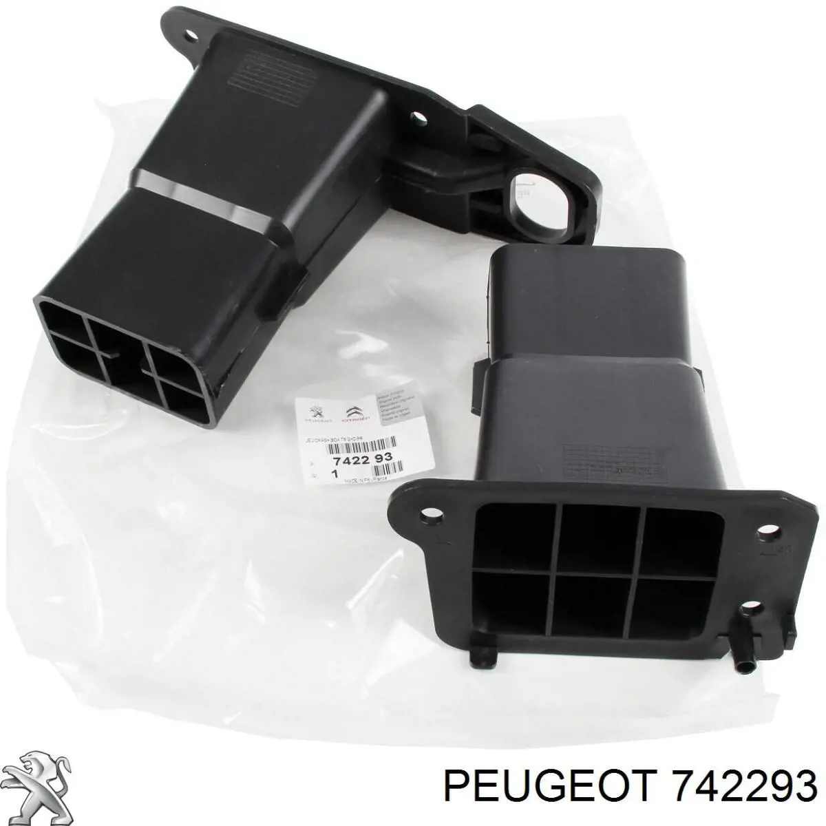 742293 Peugeot/Citroen Consola do pára-choque dianteiro