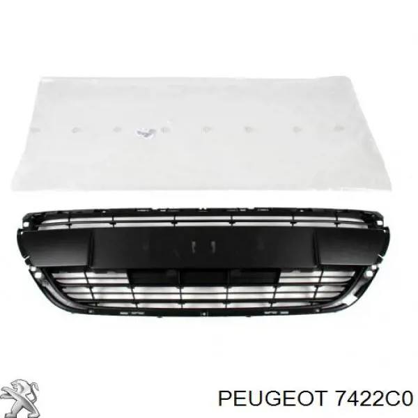 Compre 7422C0 Peugeot/Citroen Grelha superior do pára-choque dianteiro