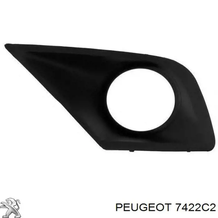 Compre 7422C2 Peugeot/Citroen Grelha central do pára-choque dianteiro
