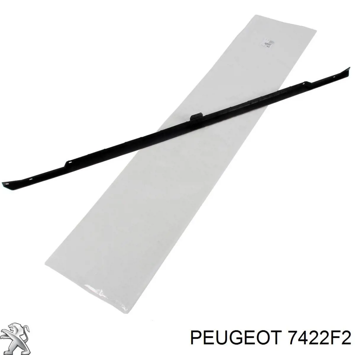 7422F2 Peugeot/Citroen Spoiler do pára-choque dianteiro