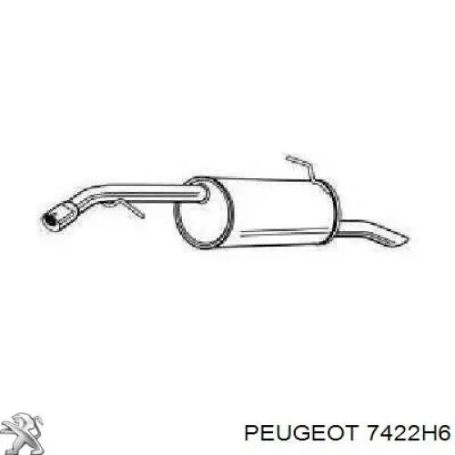 Absorvedor (enchido) do pára-choque dianteiro Peugeot/Citroen 7422H6 preço, a partir de 84,42 USD