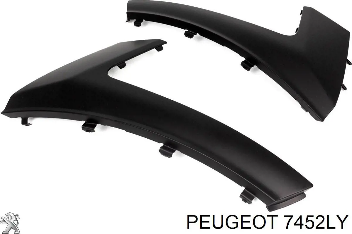 7452LY Peugeot/Citroen Ripa (placa sobreposta) da luz esquerda