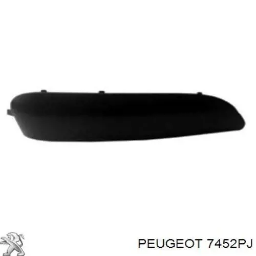 Placa sobreposta direita do pára-choque dianteiro Peugeot/Citroen 7452PJ preço, a partir de 23,25 USD