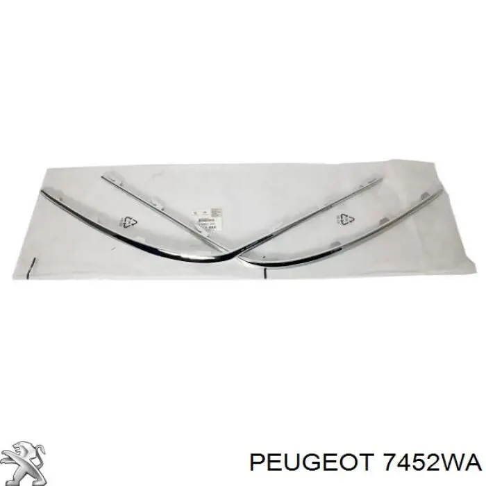 Moldura do pára-choque traseiro 7452WA Peugeot/Citroen