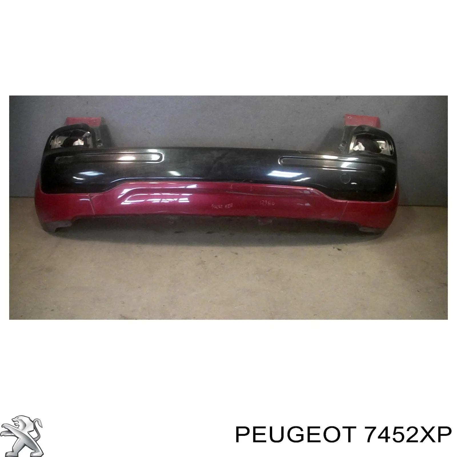 7452XP Peugeot/Citroen Pára-choque traseiro