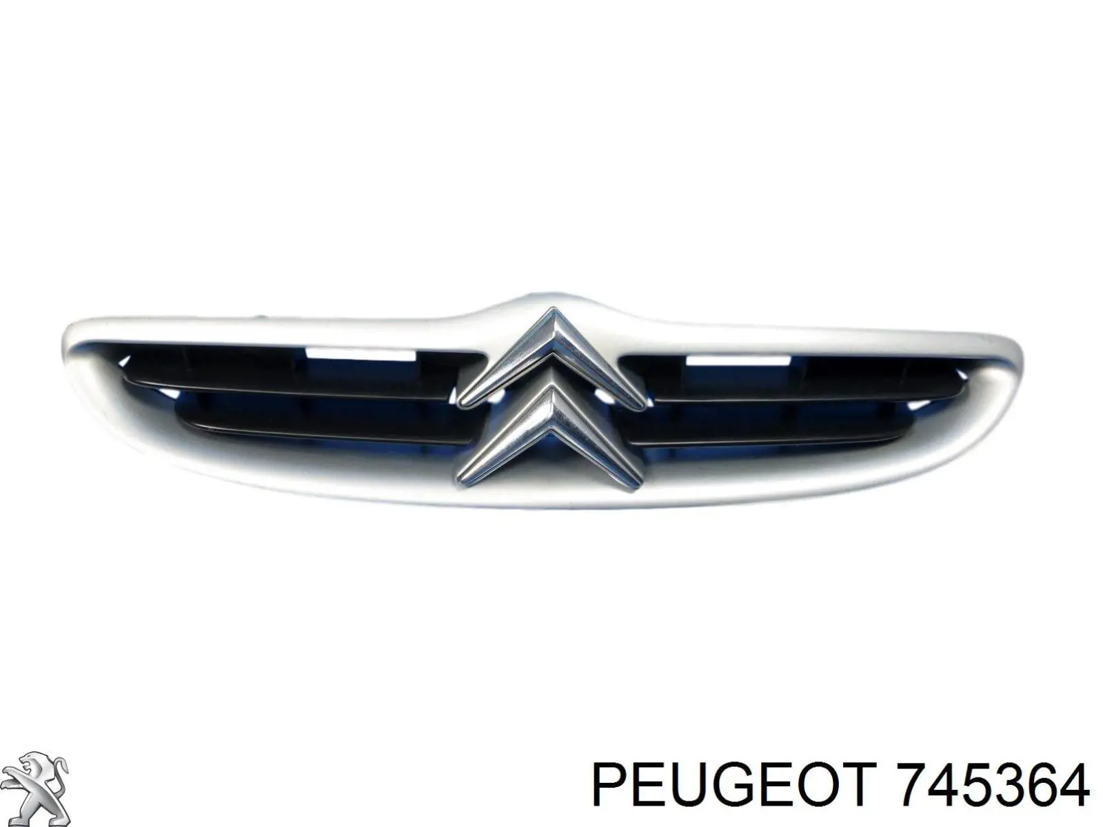 745364 Peugeot/Citroen Tampão (grelha) das luzes de nevoeiro do pára-choque dianteiro direito