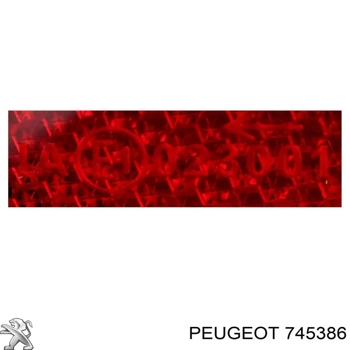Compre 745386 Peugeot/Citroen Retrorrefletor (refletor) do pára-choque traseiro esquerdo