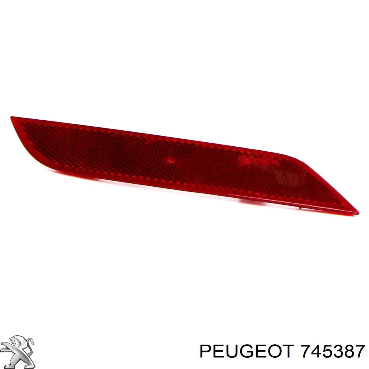 745387 Peugeot/Citroen Retrorrefletor (refletor) do pára-choque traseiro direito