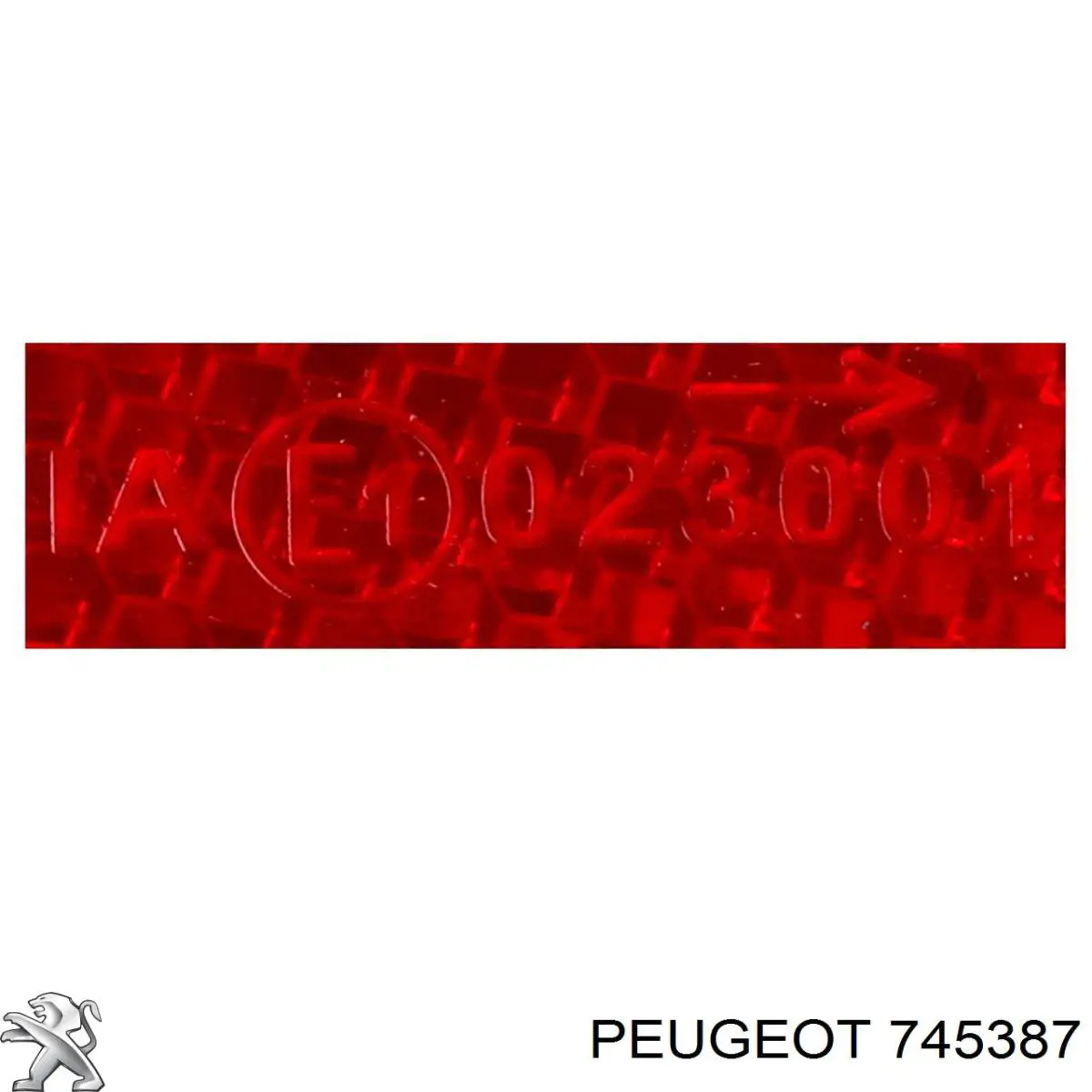 Retrorrefletor (refletor) do pára-choque traseiro direito Peugeot/Citroen 745387 preço, a partir de 68,04 USD