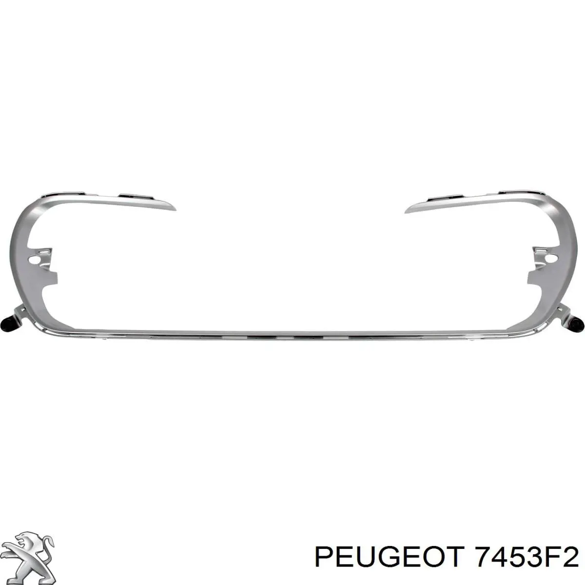 Compre 7453F2 Peugeot/Citroen Placa sobreposta do pára-choque dianteiro