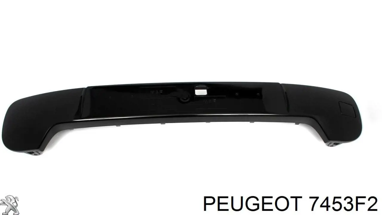 7453F2 Peugeot/Citroen Placa sobreposta do pára-choque dianteiro