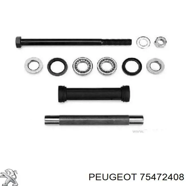 75472408 Peugeot/Citroen Rolamento de fixação de braço oscilante traseiro (de suspensão traseira)