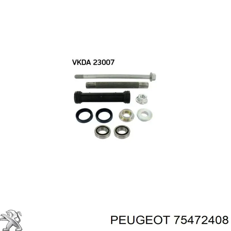 Compre 75472408 Peugeot/Citroen Rolamento de fixação de braço oscilante traseiro (de suspensão traseira)