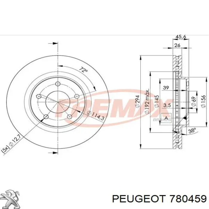 Grelha do radiador Fiat Ducato I 280