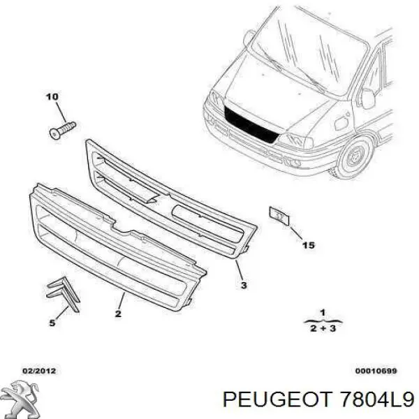Grelha do radiador Citroen Jumper  244