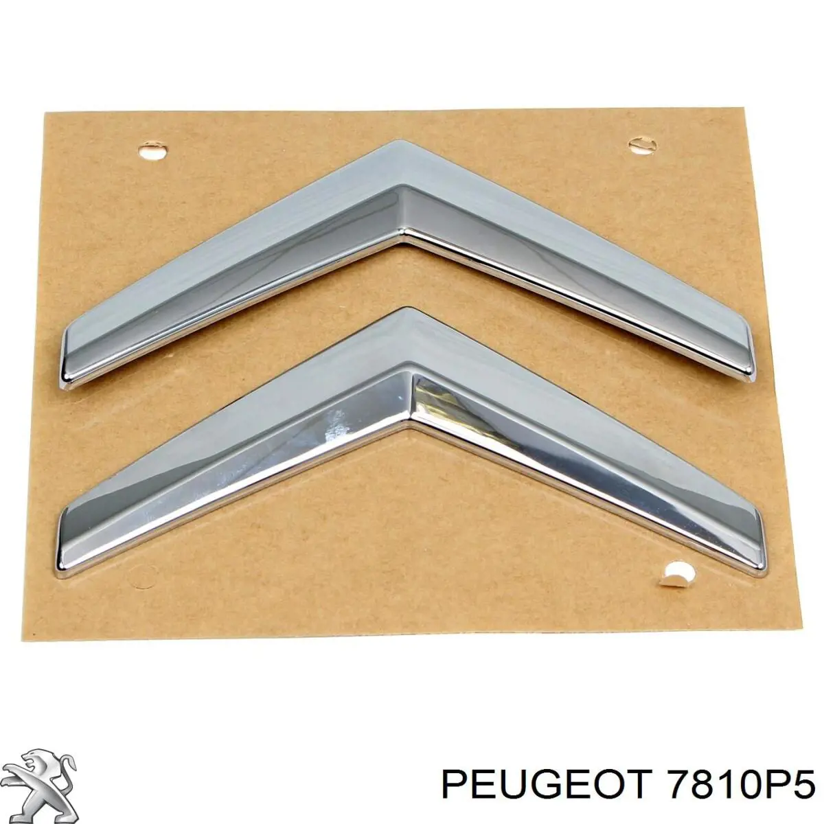 7810P5 Peugeot/Citroen Emblema de tampa de porta-malas (emblema de firma)