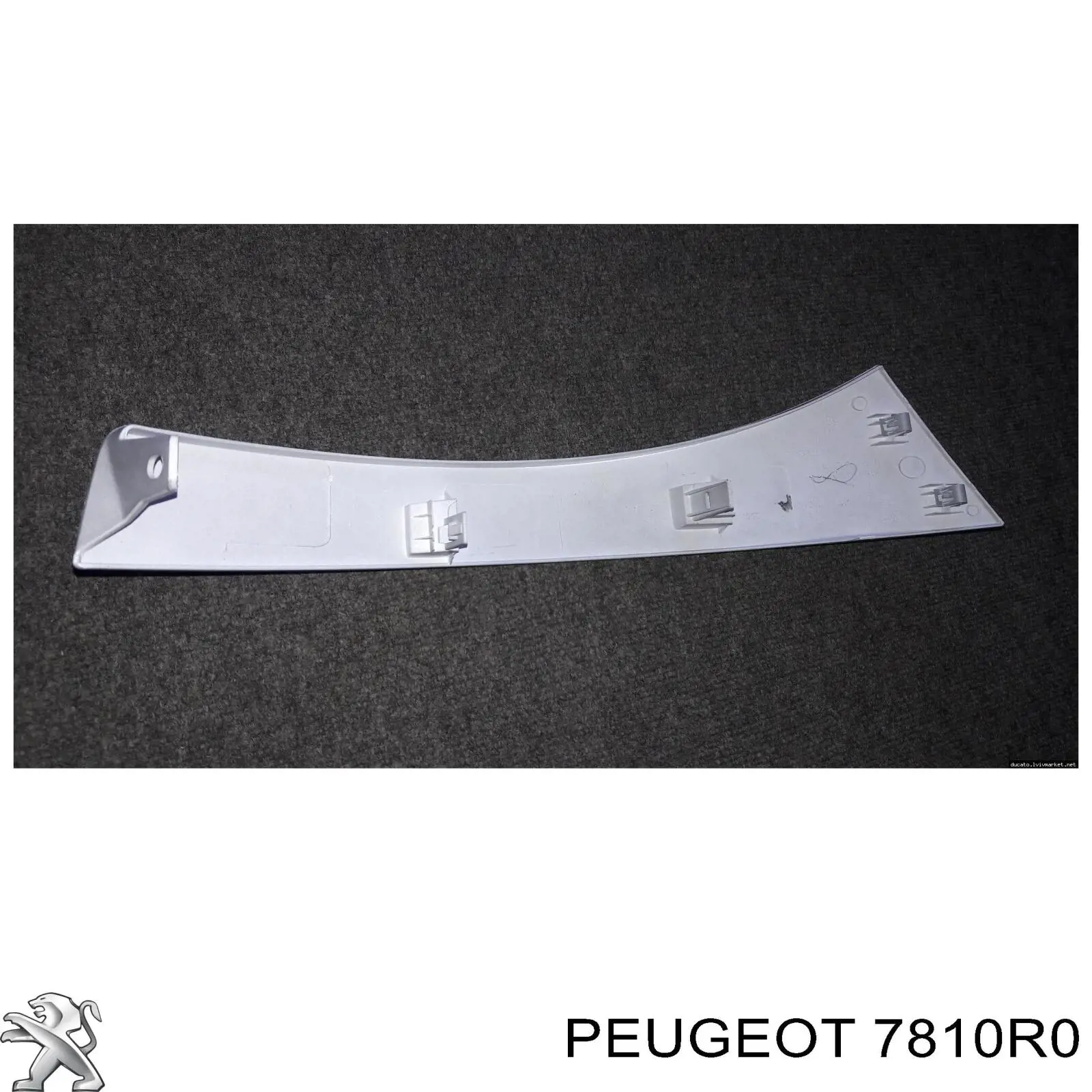 Ripa (placa sobreposta) da luz direita Peugeot/Citroen 7810R0 preço, a partir de 43,29 USD