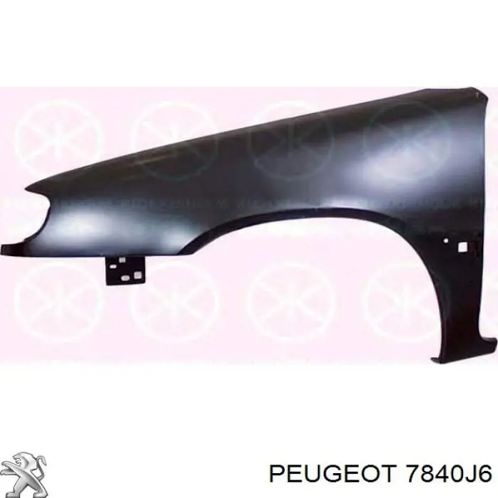 Compre 7840J6 Peugeot/Citroen Pára-lama dianteiro esquerdo