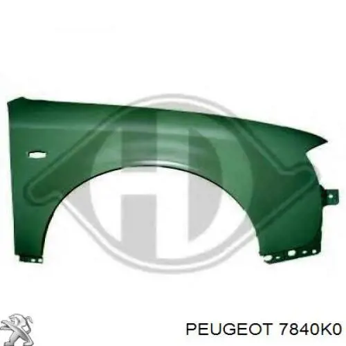 Compre 7840K0 Peugeot/Citroen Pára-lama dianteiro esquerdo